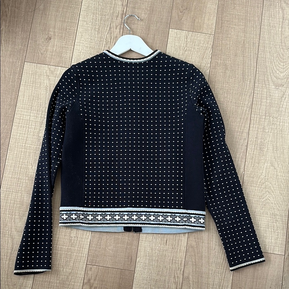 Black And White Patterned Jacket - image 2